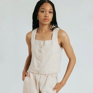 Darcy Apparel Claude Top in Birch